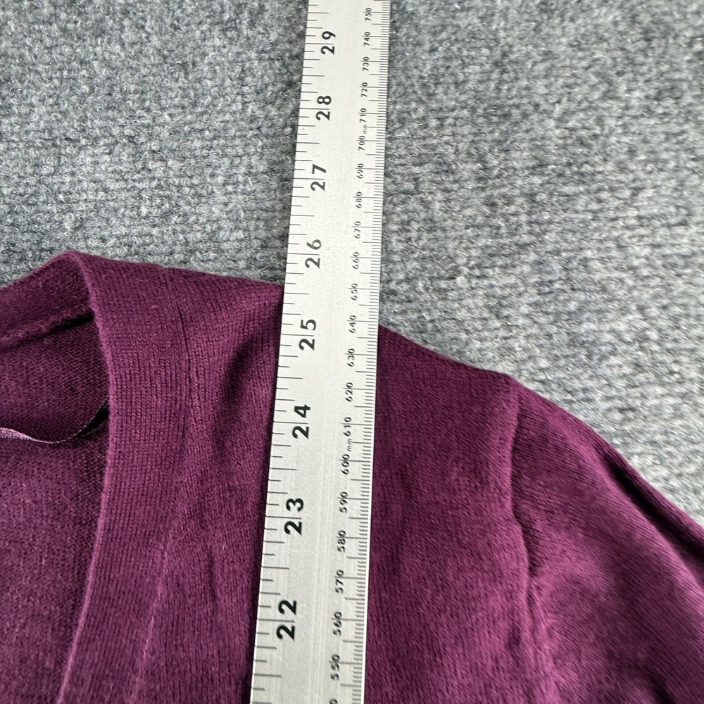Worthington Womens XL V-Neck Button Front Cardigan Potent Purple 831-1623 NEW - Picture 5 of 7